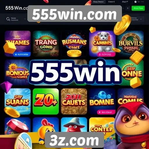 Variedade de jogos disponíveis no 555win